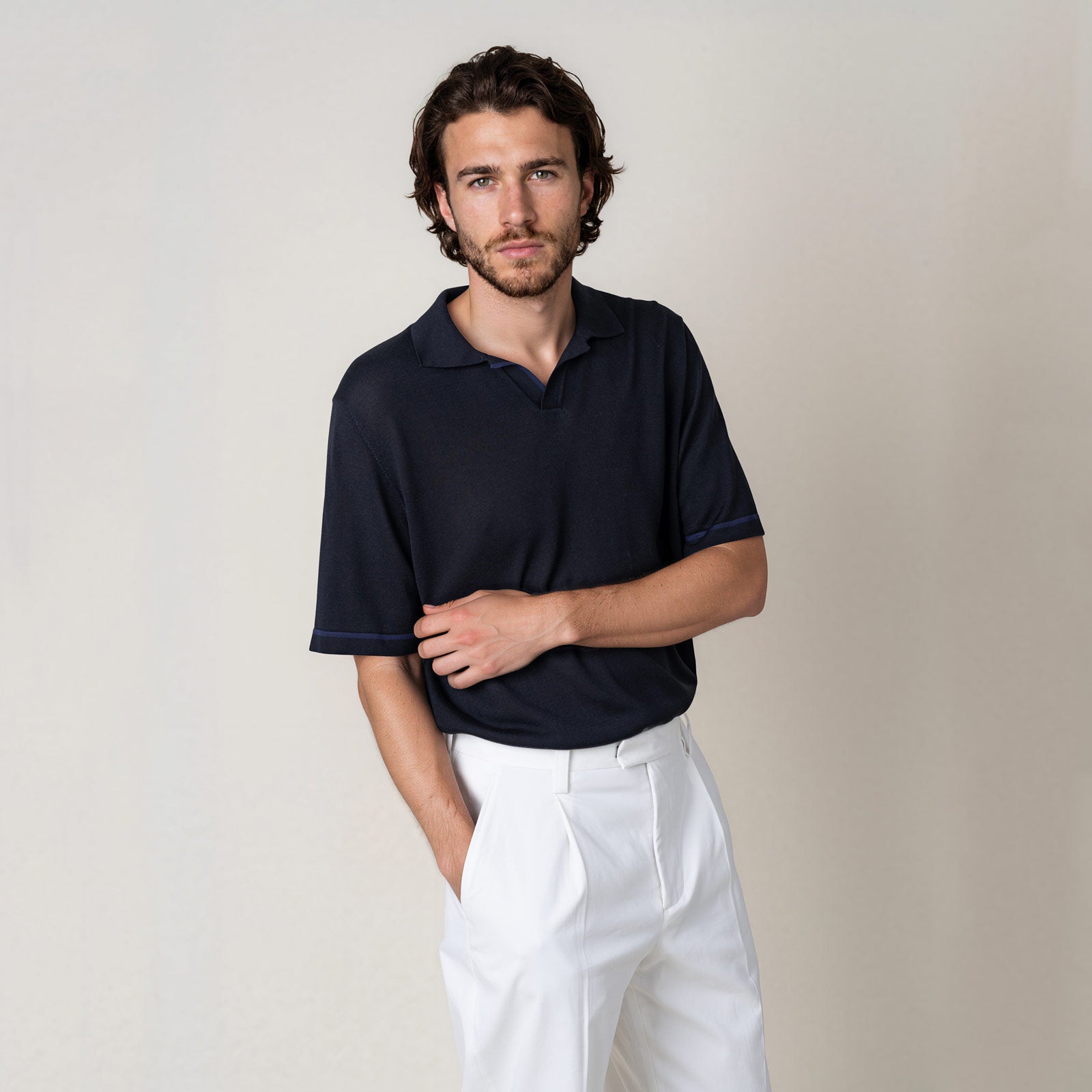 LEGNA Knit Polo