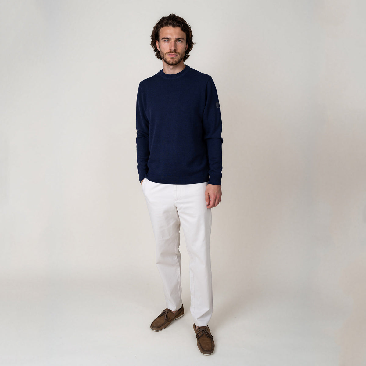 LEGNA-Sweater-Midweight_man_dark-blue_front-full #color_dark blue