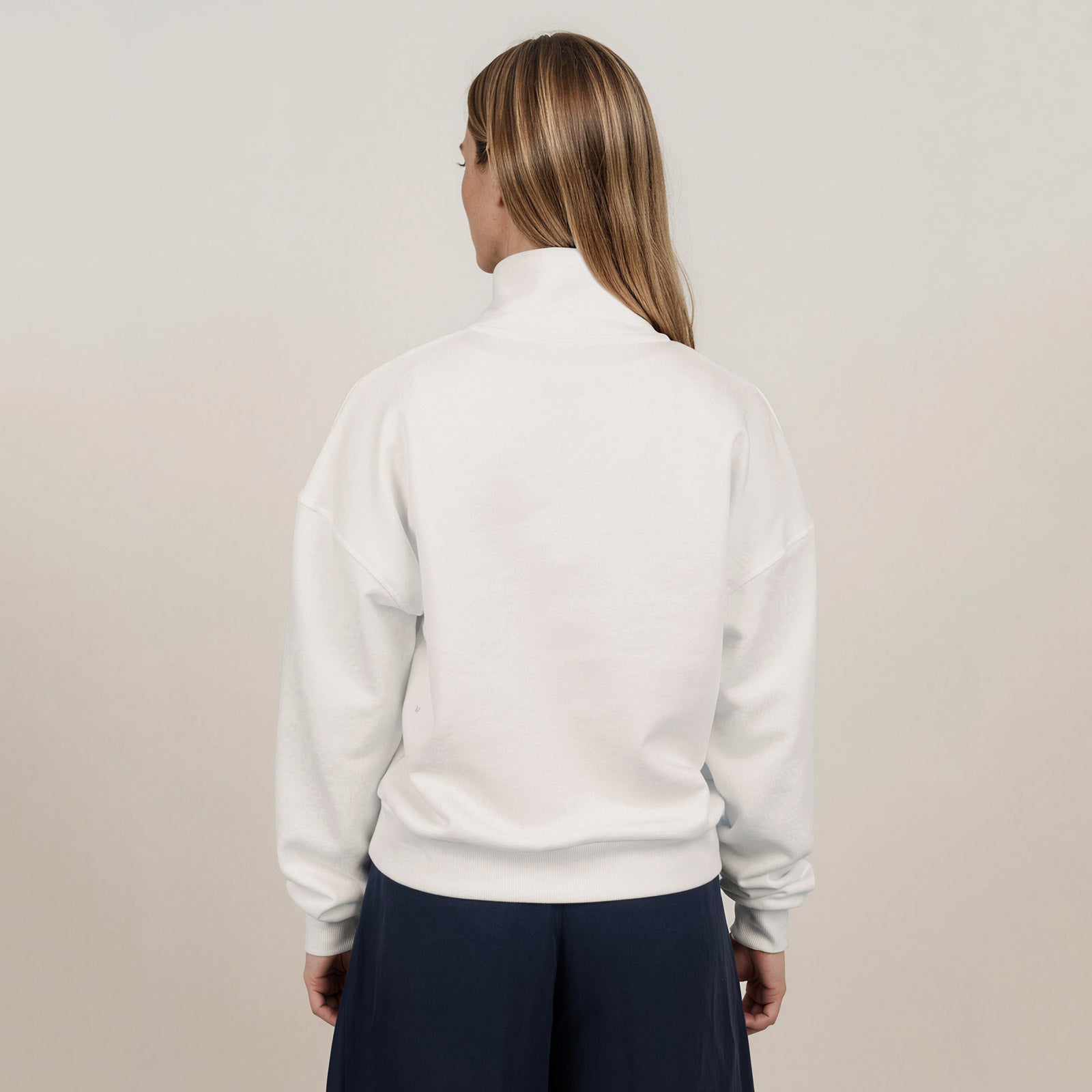 MANGOLA-Half-Zip-Sweatshirt_woman_white_back #color_white