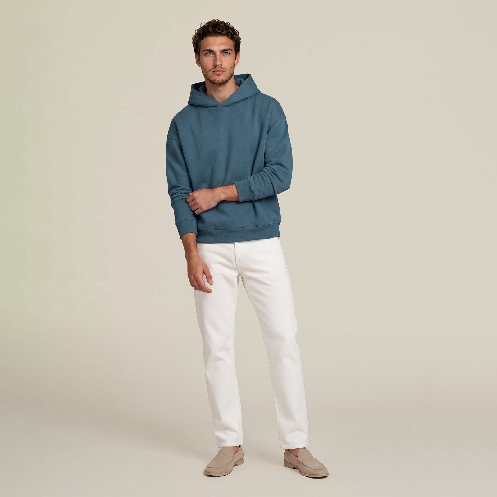 MANGOLA-Hoodie-Relaxed_man_blue-green_front-full #color_petrol