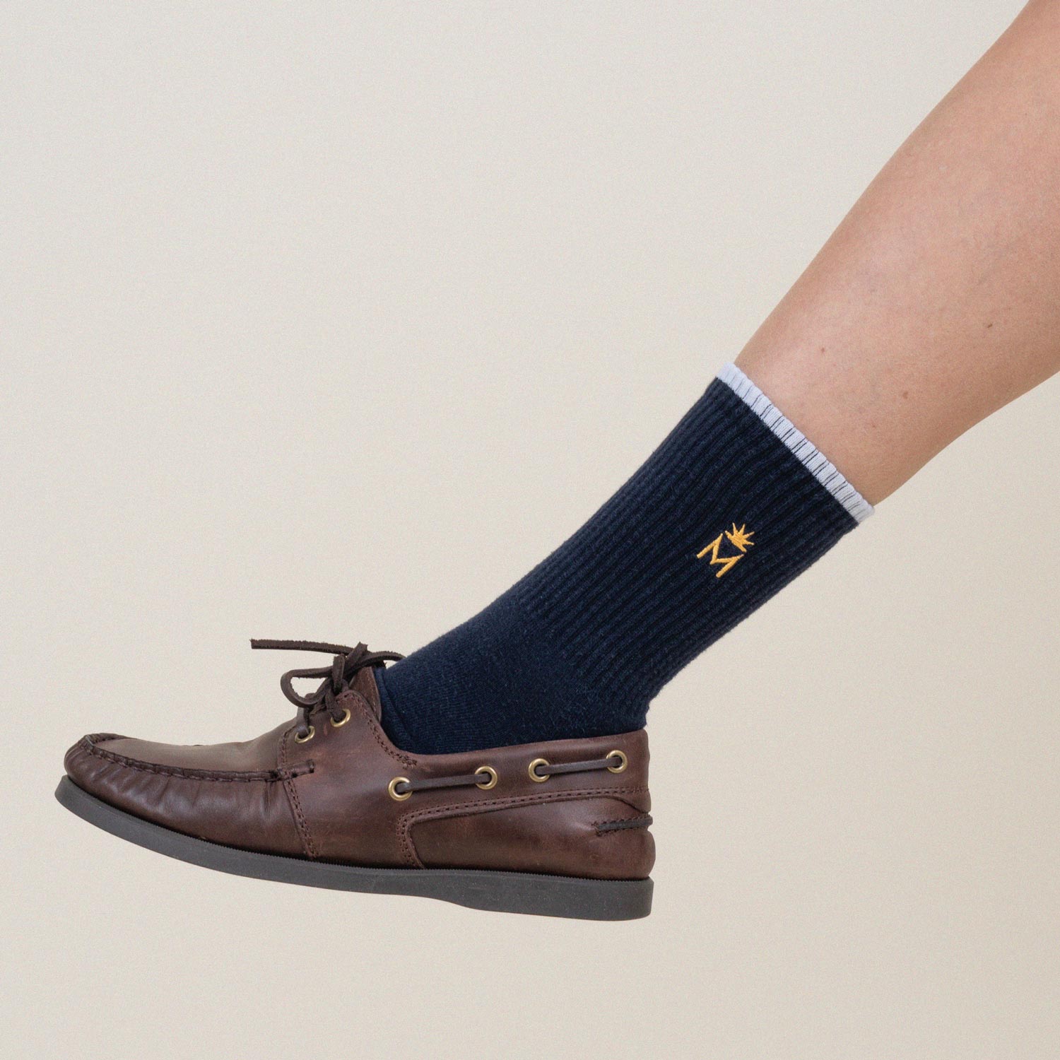 MANGOLA-Socks_leg_dark-blue_sideMANGOLA-Socks_leg_white_side #color_dark blue