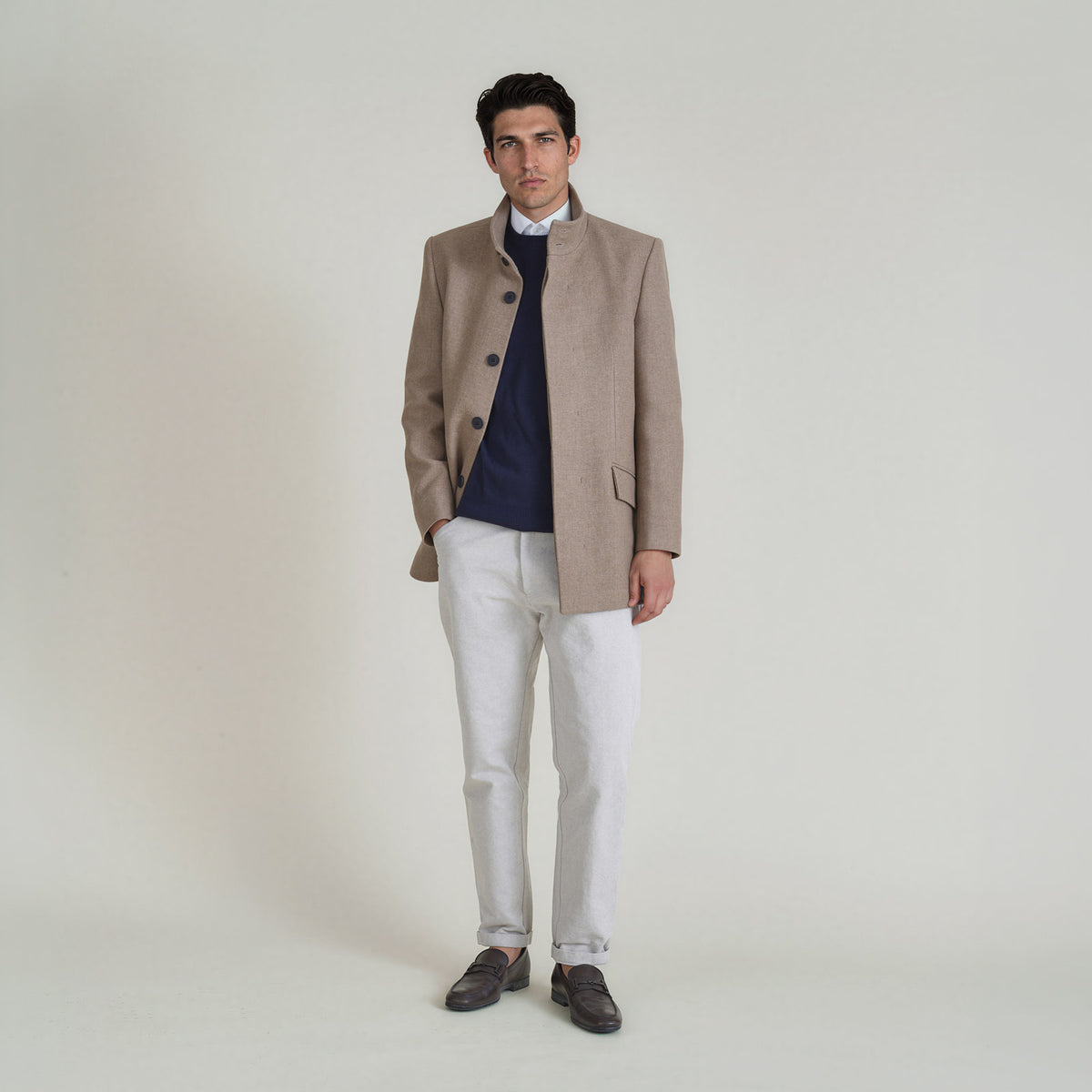 LANA-Jacket_man_sand_front-full #color_beige