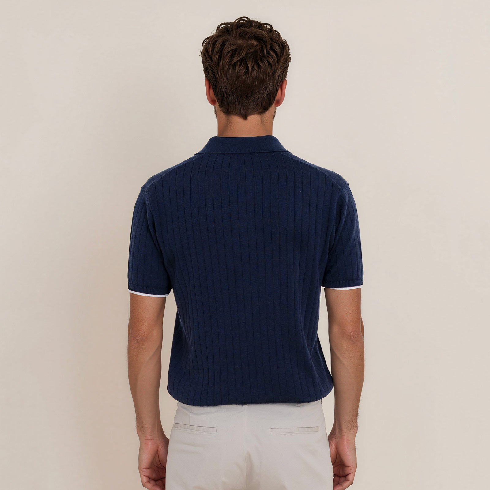 LEGNA Knit Polo Ribbed
