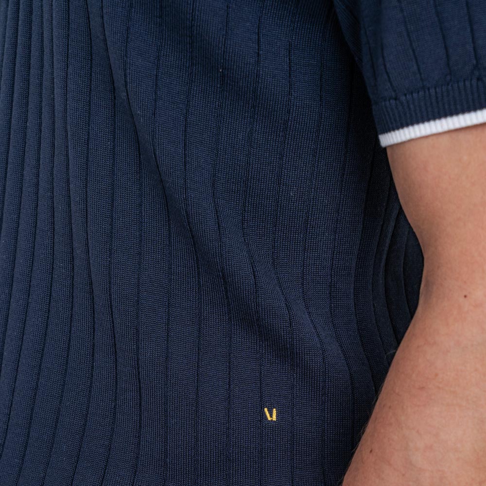 LEGNA Knit Polo Ribbed