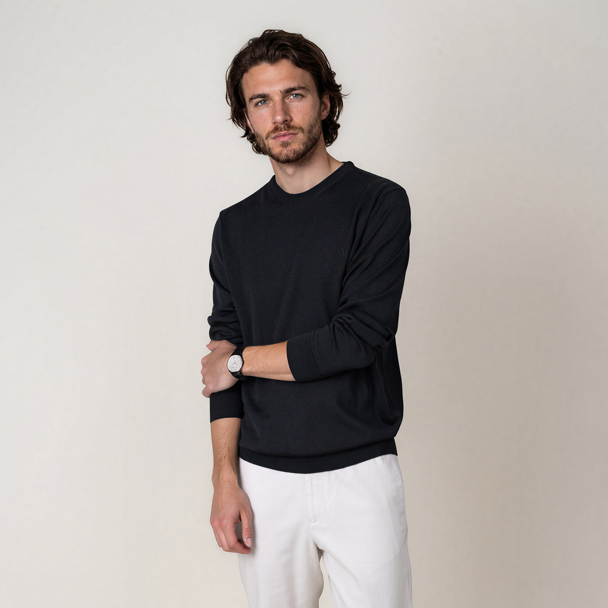 LEGNA-Sweater-Lightweight_man_black_front2 #color_black