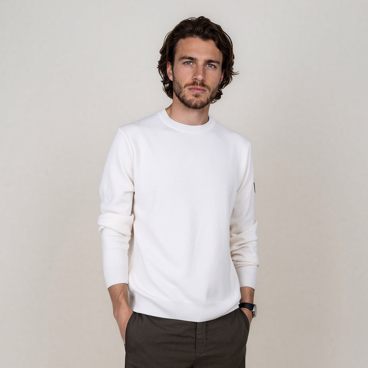 LEGNA-Sweater-Midweight_man_white_front2  #color_stone white