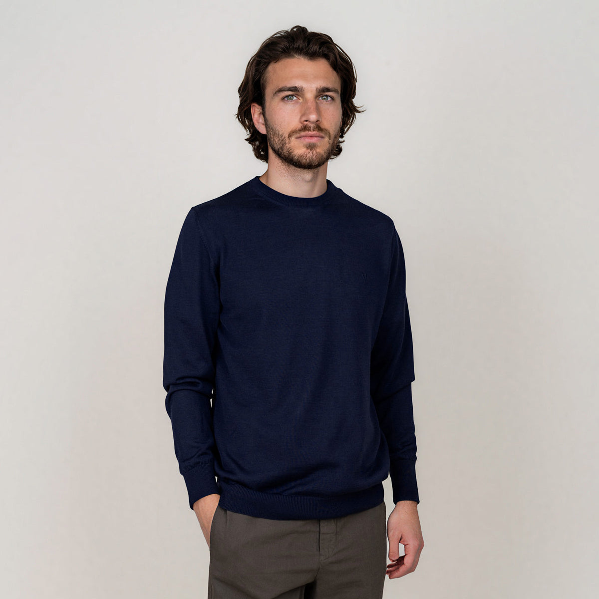 LEGNA-Sweater-Lightweight_man_dark-blue_front2 #color_dark blue