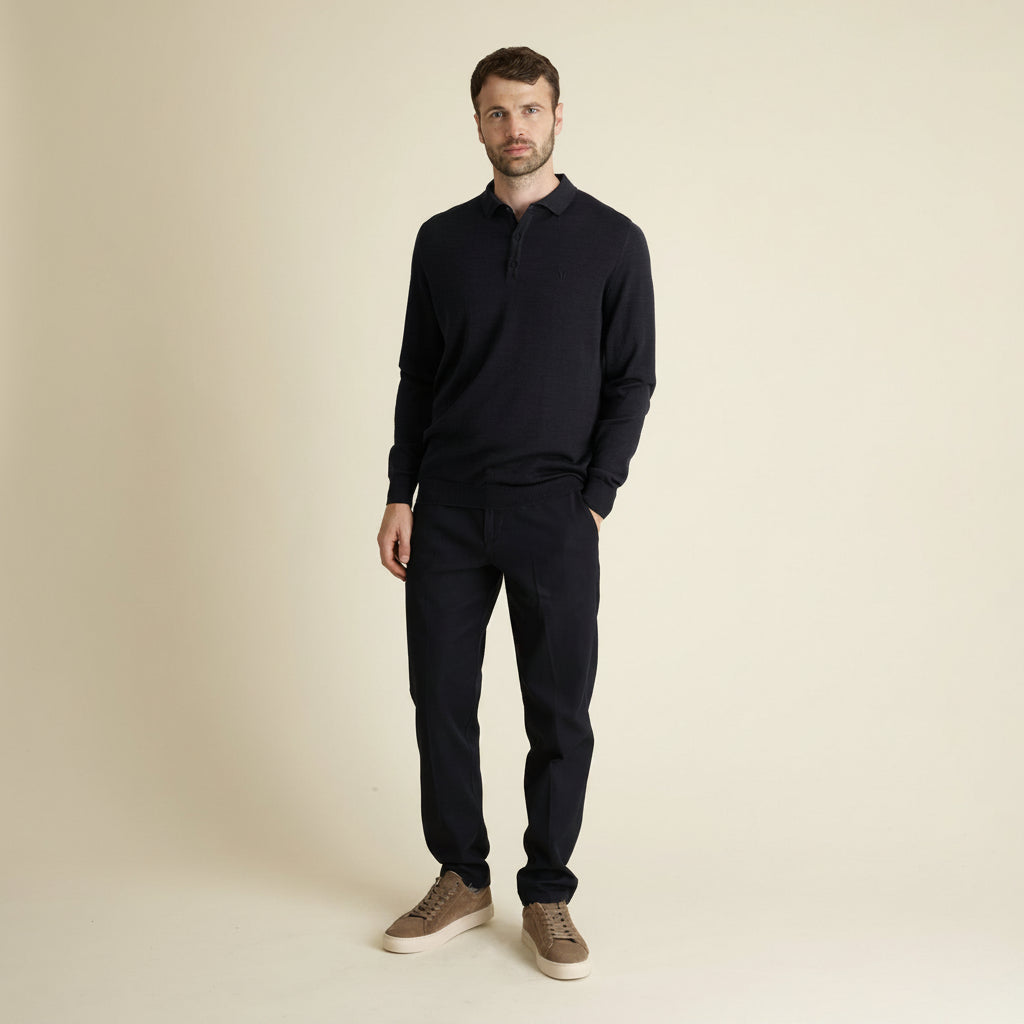 LEGNA Polo Sweater Lightweight